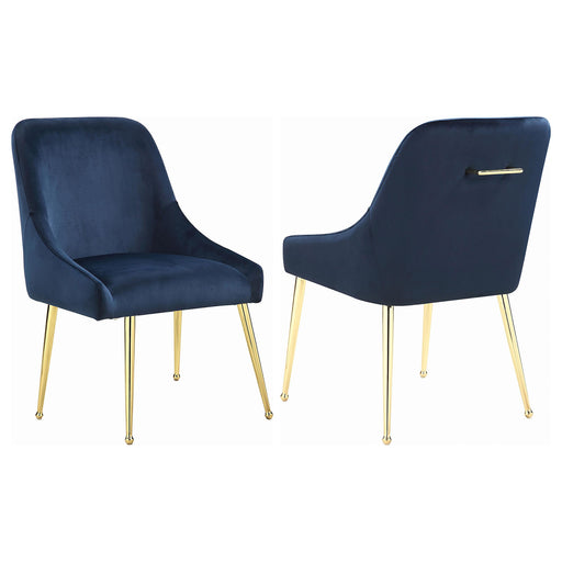 Mayette Side Chairs Dark Ink Blue (Set of 2) image