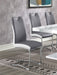 Brooklyn Upholstered Side Chairs with S-frame (Set of 4) Grey and White image