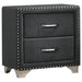 Melody 2-drawer Upholstered Nightstand Grey image