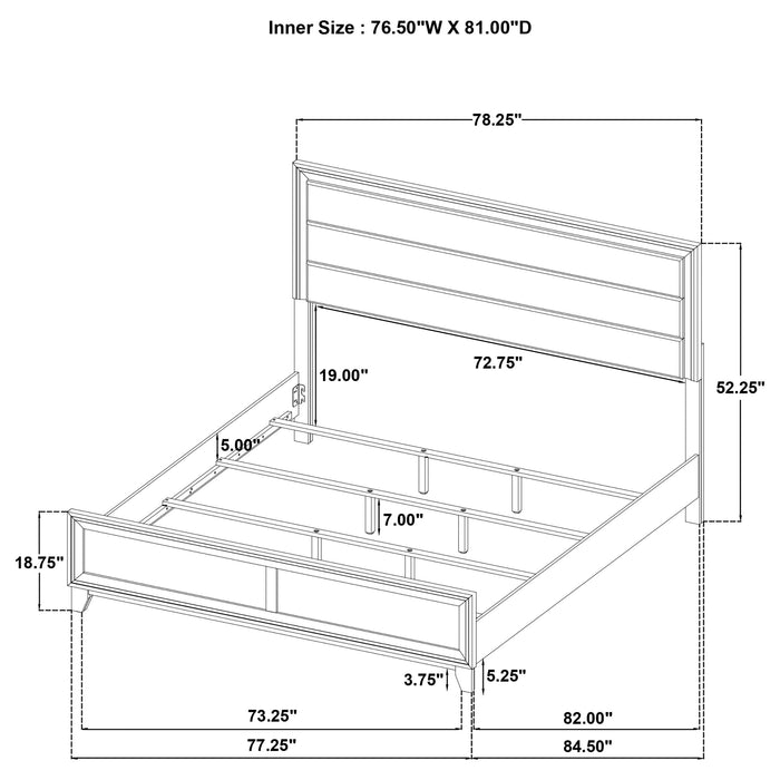 Welsley 4 Pc Bedroom Set - La Popular Furniture (CA)