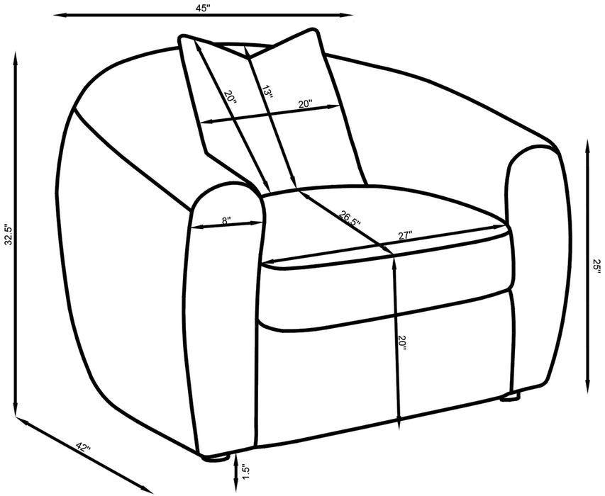 Isabella Stationary 3 Pc Sets - La Popular Furniture (CA)
