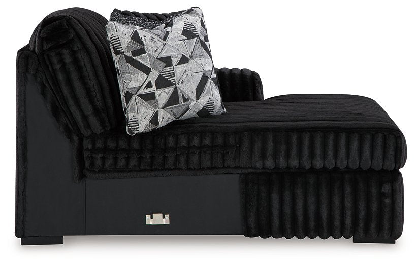 Midnight-Madness Sectional Sofa with Chaise - La Popular Furniture (CA)