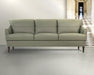 Helena Moss Green Leather Sofa image