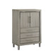 Lennox Door Chest With Led Light-Gray