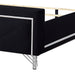 Ava 5/0 Q Headboard, Footboard & Slat Kit-Ebony