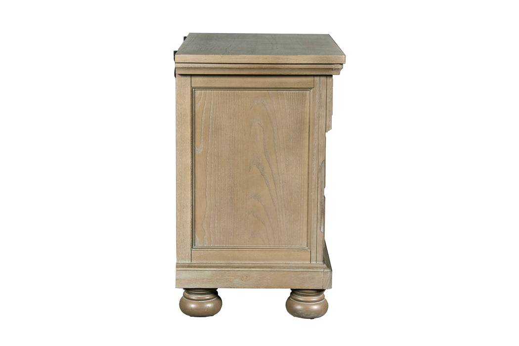 Allegra Nightstand -Pewter