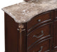 Constantine Dresser W/Marble Top-Cherry