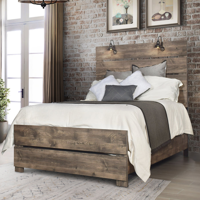 Misty Lodge 4/6 F Hb,Fb, & Slats-Greige