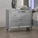 Valentino Nightstand-Silver