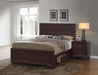 Kauffman California King, Eastren King, & Queen Panel Bed Dark Cocoa - La Popular Furniture (CA)