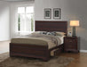Kauffman California King, Eastren King, & Queen Panel Bed Dark Cocoa - La Popular Furniture (CA)