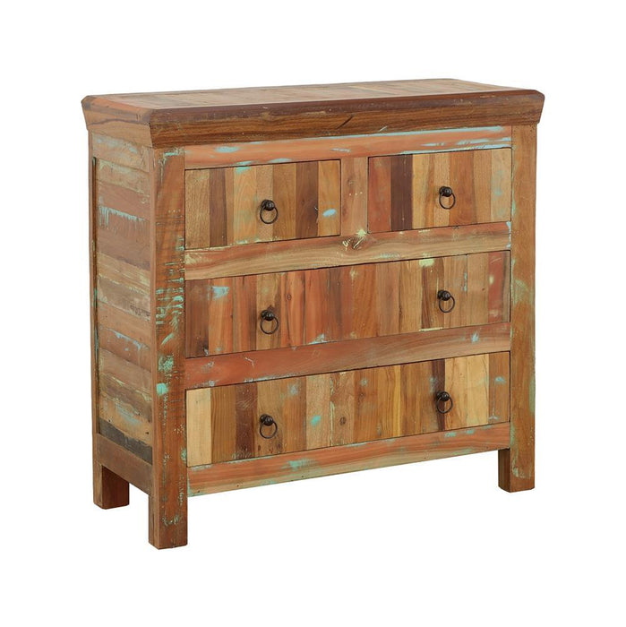 Harper 4-drawer Accent Cabinet Reclaimed Wood - La Popular Furniture (CA)