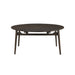 Rex 65" Round Table With Self Storing Leaves-Walnut