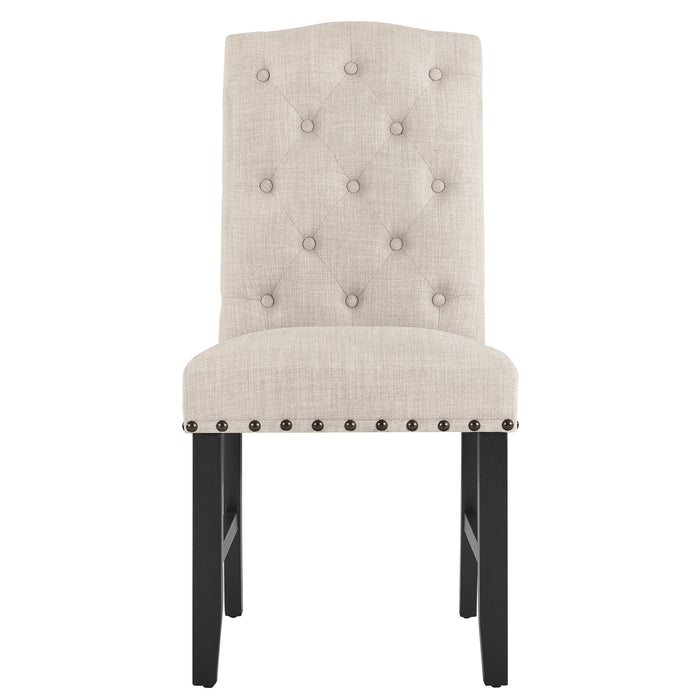 Daphne 5 Pc Natural 60" Dining Set W/Natural Chairs