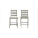 Pascal Ladderback Counter Chair (2 Per Carton)-Driftwood
