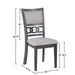 Gia Dining Chairs (2/Ctn)-Gray