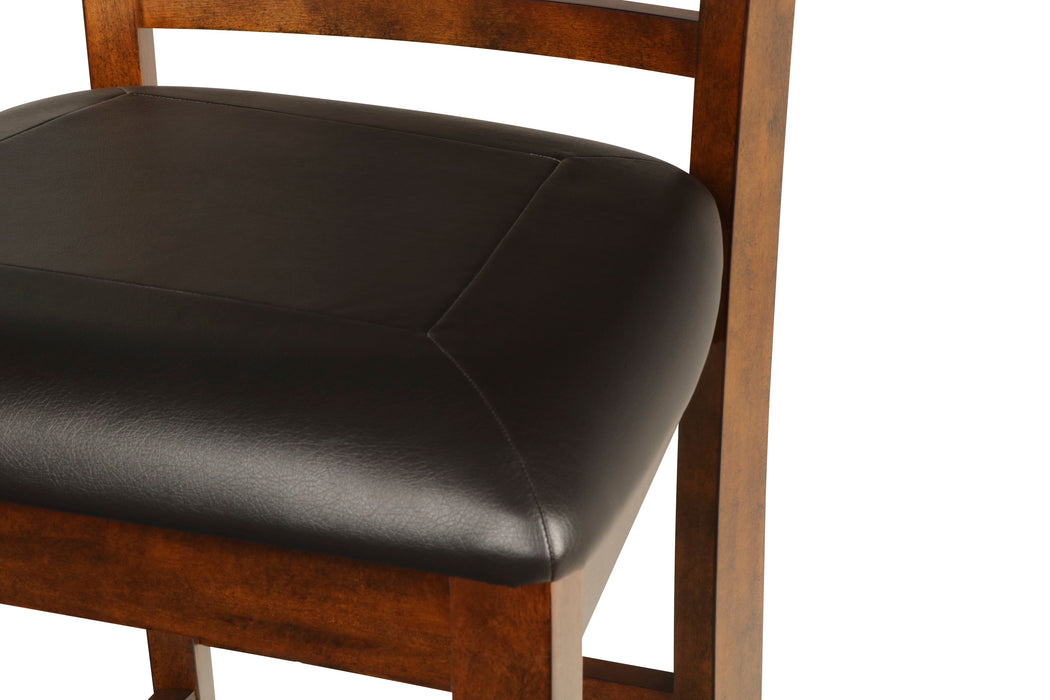 Gia 3 Pc 30" Storage Counter Table & 2 Chairs-Brown