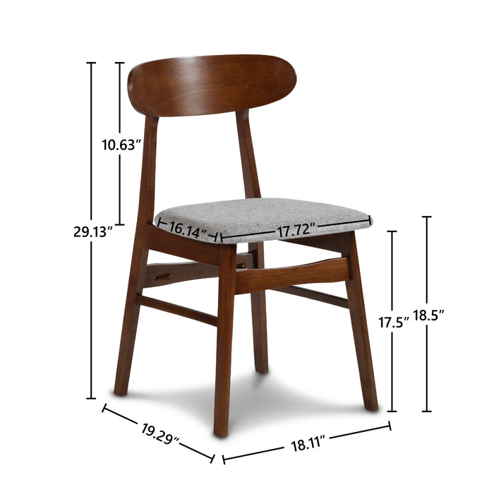 Morocco Dining Chair W/Light Gray Seat Cushion (2 Per Carton