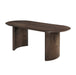 Kody 79" Oval Dining Table Top-Dk Walnut