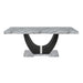 Lyra Dining Table Top And Base Bottom Marble