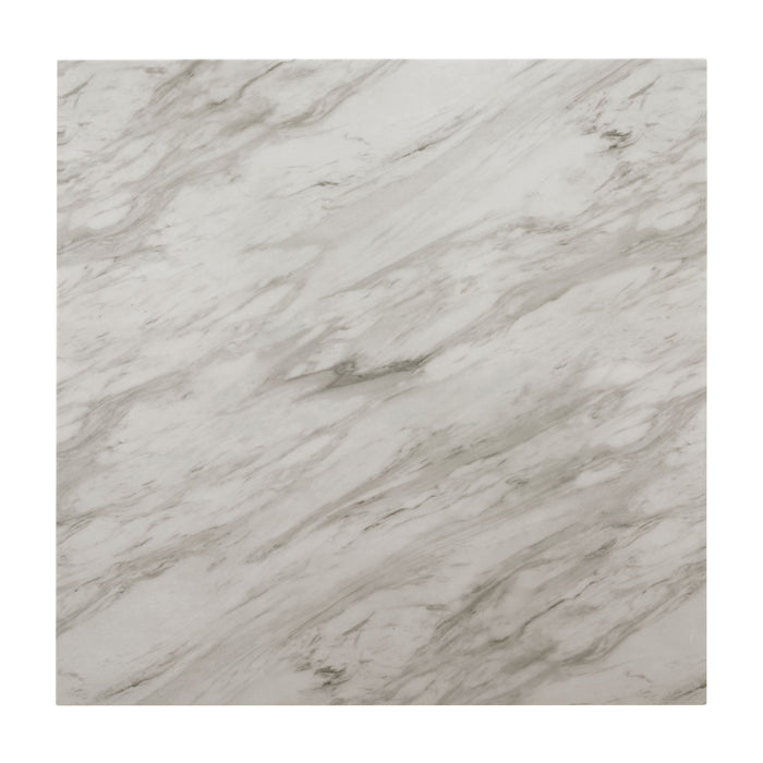 Celeste 5Pc 42" Marble Finish Counter Table & 4 Chairs-Black