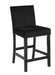 Celeste 5Pc 42" Marble Finish Counter Table & 4 Chairs-Black