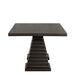 Plateau Rectangle Table Pedestal Base-Rustic Espresso