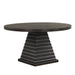 Plateau Round Table Pedestal Base Top-Rustic Espresso