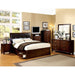Enrico Full Queen Bed Brown, Black, & Cherry - La Popular Furniture (CA)