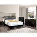 Enrico Full Queen Bed Brown, Black, & Cherry - La Popular Furniture (CA)