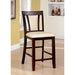 BRENT II Dark Cherry/Ivory Counter Ht. Chair (2/CTN) image