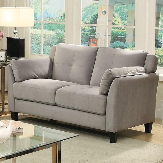 YSABEL Warm Gray Love Seat, Warm Gray (K/D) image