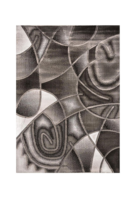 Sivas Gray/Black 8' X 10' Area Rug