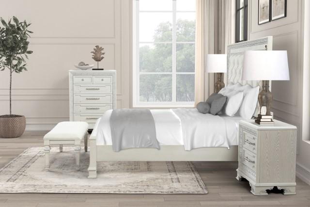 Stella Mia Bed White & White