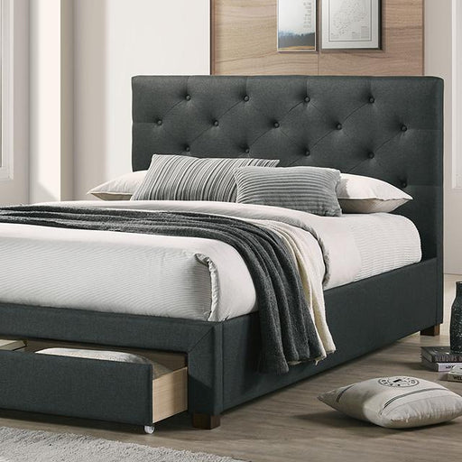 SYBELLA Cal.King Bed, Dark Gray image