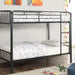 CLEMENT Black Metal Twin/Twin Bunk Bed image