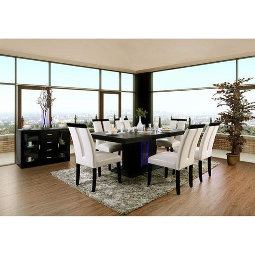 Evangeline Black/Beige Dining Table image