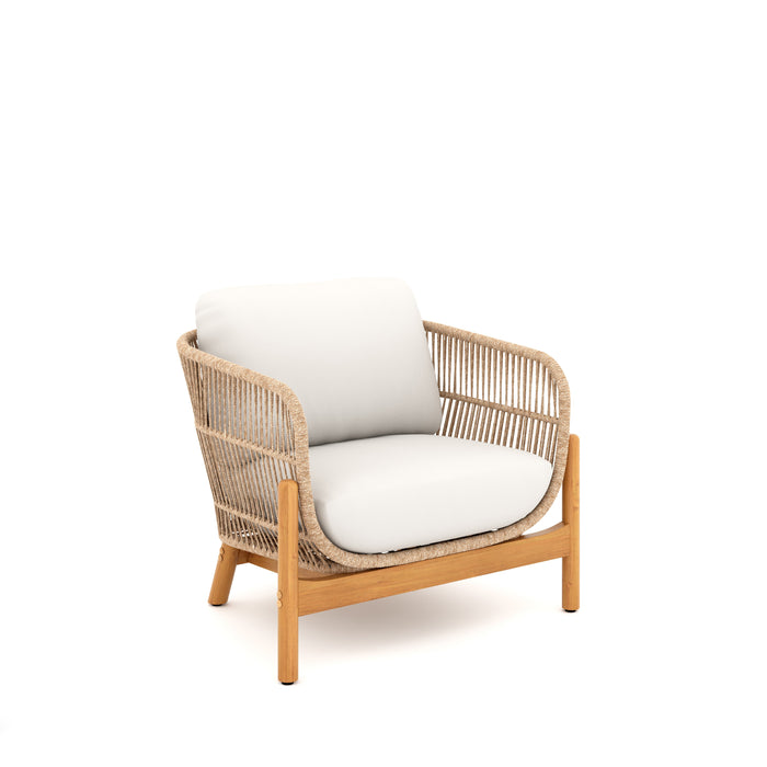 Solstice Rope Club Chair-Linen Beige