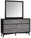 Homelegance Raku Mirror in Gray 1711-6 - La Popular Furniture (CA)
