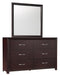 Homelegance Edina Mirror in Espresso-Hinted Cherry 2145-6 - La Popular Furniture (CA)