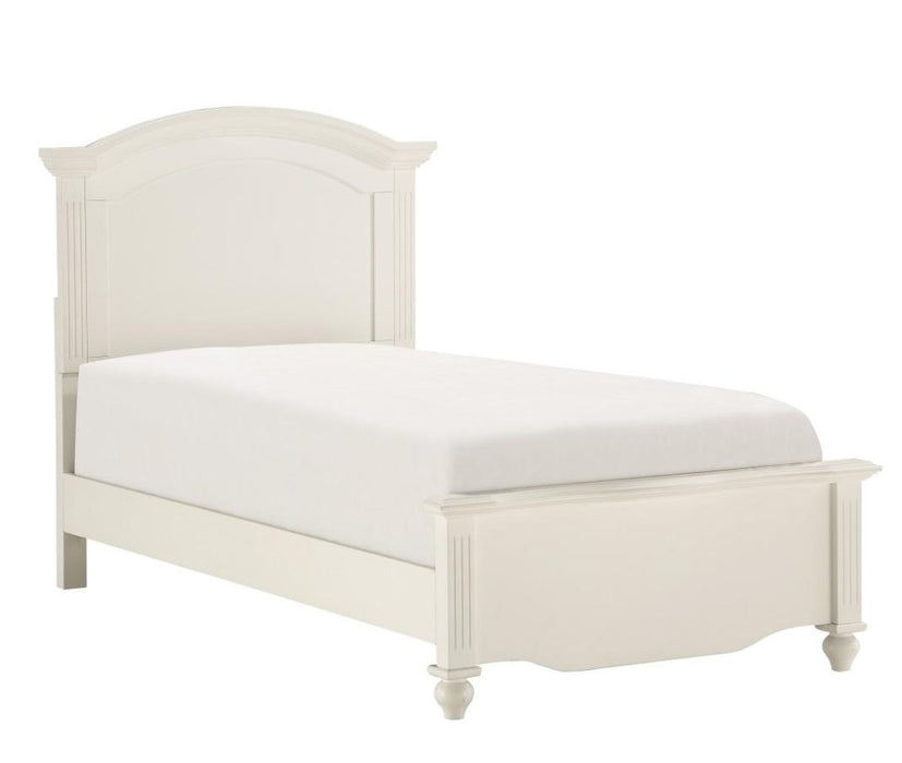 Homelegance Meghan Twin Panel Bed in White 2058WHT-1* - La Popular Furniture (CA)