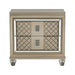 Loudon 2 Drawer Nightstand in Champagne Metallic 1515-4 image