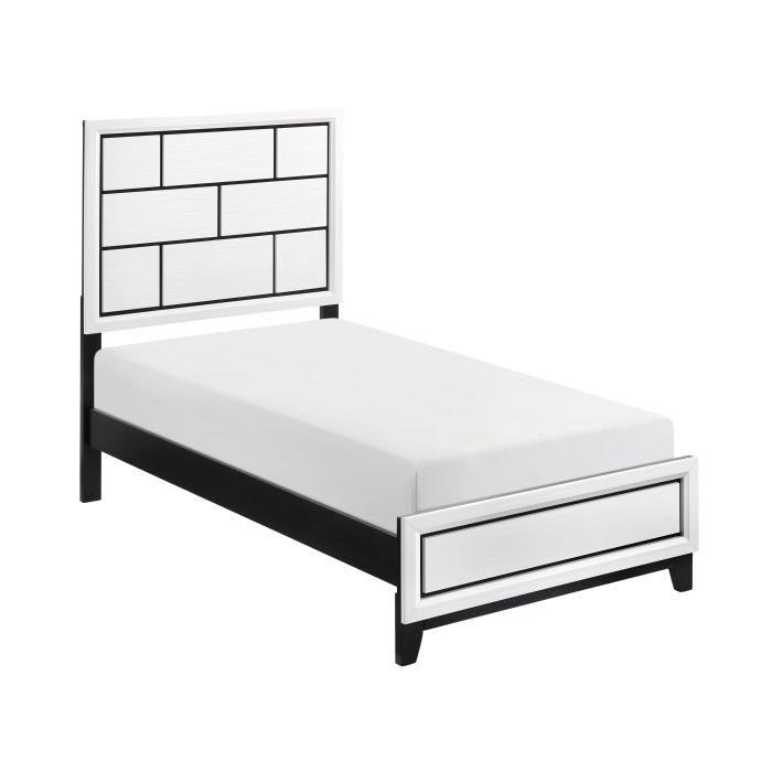 1645WHT-1*-Youth (2) Twin Bed