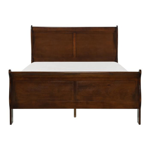 Mayville Queen Sleigh Bed in Brown Cherry 2147-1 image