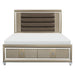 Loudon Queen Platform with Storage Bed in Champagne Metallic 1515-1* image