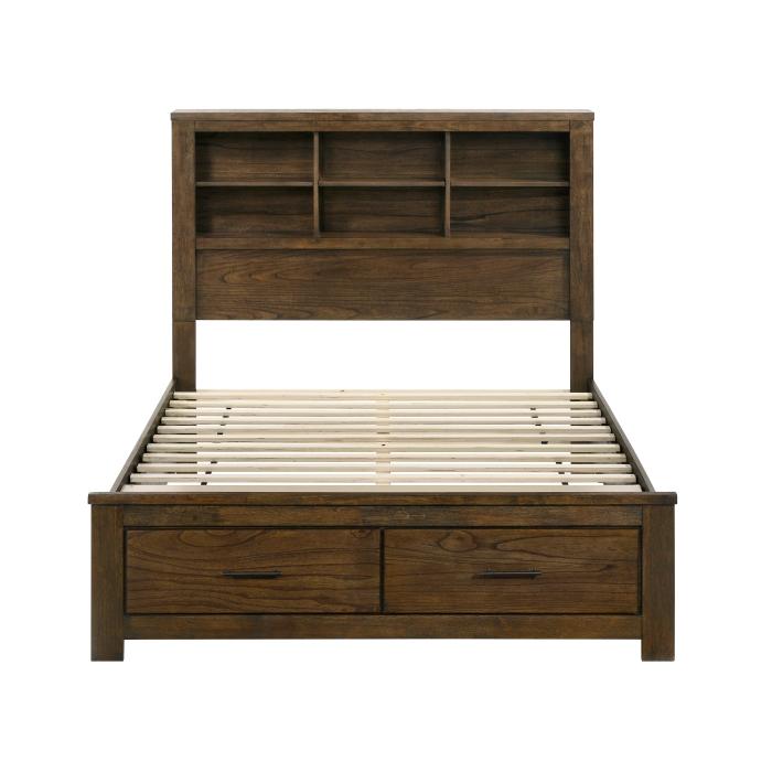 1592K-1CK*-Bedroom (3) California King Platform Bed with Footboard Storage
