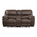 8517BRW-2PW - Power Double Reclining Love Seat with Center Console image