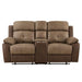 8599BR-2 - Double Glider Reclining Love Seat with Center Console image