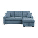 9816BU*2LLRC - (2)2-Piece Sectional with Right Chaise, Pull-out Bed and Hidden Storage image