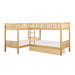 B2043CN-1T* - (4) Corner Bunk Bed with Storage Boxes image